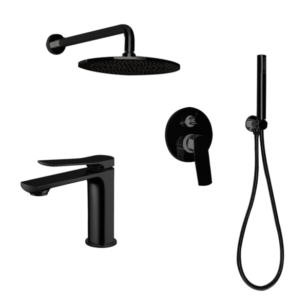 Rubinetteria Serie Moon Kellertaps nero opaco